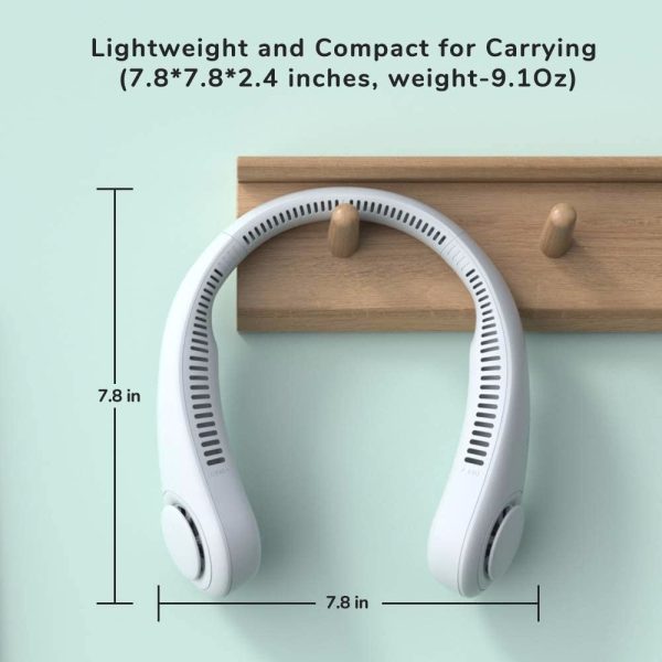 2023 Rechargeable Head Fan Hands Free USB Mini Fan Summer Traveling Outdoor Sports Fans Portable Bladeless Hanging Neck Fan - Image 3